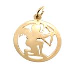 Gouden hanger van Cupido (14 karaat) (Alle Gouden sieraden), Ophalen of Verzenden, Gebruikt, Goud, Overige merken