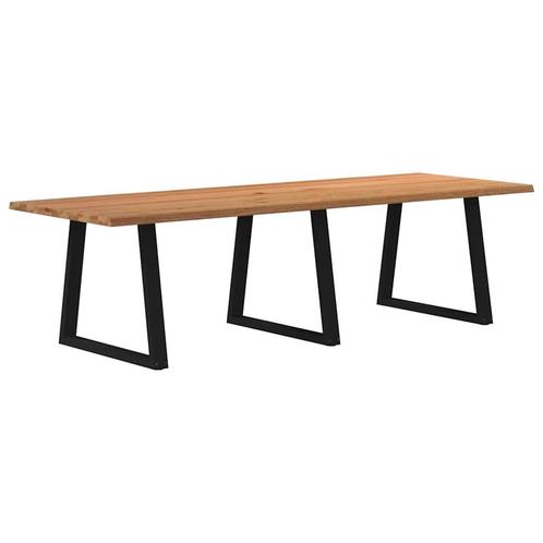 vidaXL Eettafel met natuurlijke rand 280x100x74 cm massief, Huis en Inrichting, Tafels | Eettafels, Nieuw, Verzenden