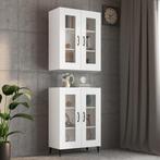 vidaXL Bovenkast 69,5x34x90 cm wit, Huis en Inrichting, Verzenden, Nieuw, 50 tot 100 cm, Minder dan 100 cm