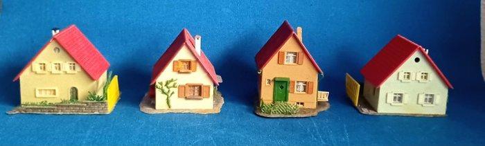 Faller H0 - 2x B-203, B-201, B-202 - Modeltreingebouwen (4), Hobby en Vrije tijd, Modeltreinen | H0