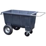 Halfpipe voerwagen 350 liter grijs, Dieren en Toebehoren, Stalling en Weidegang