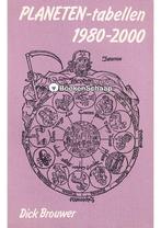 Planeten-tabellen 1980-2000 Dick Brouwer, Boeken, Esoterie en Spiritualiteit, Nieuw, Verzenden
