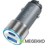 LogiLink PA0252 auto oplader USB A/USB C, Auto-onderdelen, Verzenden, Nieuw