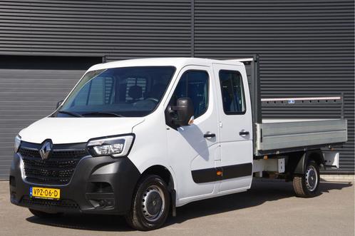 Renault Master T35 2.3 dCi L3 OPEN LAADBAK, 150PK, DC-7P, AI, Auto's, Bestelauto's, Onderhoudsboekje, Lease, Grijs, Handgeschakeld