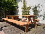 Handgemaakte Douglas Picknicktafels – Augustus Aanbiedingen, Tuin en Terras, Picknicktafels, Verzenden, Nieuw, Rechthoekig, Hout