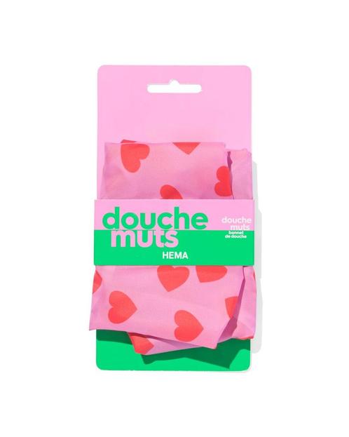 HEMA Douchemuts hartjes roze, Kleding | Heren, Mutsen, Sjaals en Handschoenen, Nieuw, Verzenden
