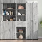 vidaXL buffetkast 50x42,5x185 cm bewerkt hout grijs sonoma, Huis en Inrichting, Kasten | Buffetkasten, Minder dan 50 cm, Verzenden