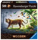 Houten Puzzel - Tijger In De Jungle (500 stukjes) |, Kinderen en Baby's, Speelgoed | Houten speelgoed, Nieuw, Verzenden