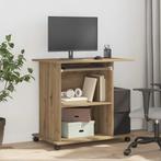 vidaXL Computerbureau 80x50x75 cm bewerkt hout artisanaal, Huis en Inrichting, Bureaus, Verzenden, Nieuw