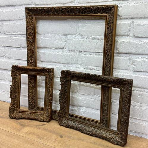 Fotolijst (3) - Hout - Antieke gouden houten lijst, Antiek en Kunst, Antiek | Overige Antiek