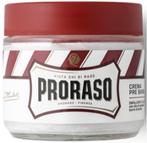 PRORASO RED PRE-SHAVE CREME SANDELOLIE POT 100 ML, Verzenden, Nieuw