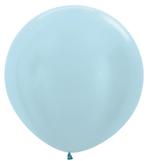 Ballonnen Pearl Blue 91cm 2st, Verzenden, Nieuw