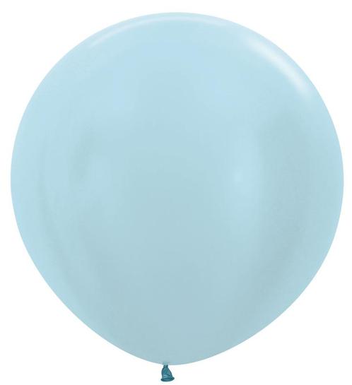 Ballonnen Pearl Blue 91cm 2st, Hobby en Vrije tijd, Feestartikelen, Nieuw, Verzenden