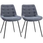 TRUUSK Set Van 2 Eetkamerstoelen Keukenstoel Gestoffeerde St, Verzenden, Nieuw