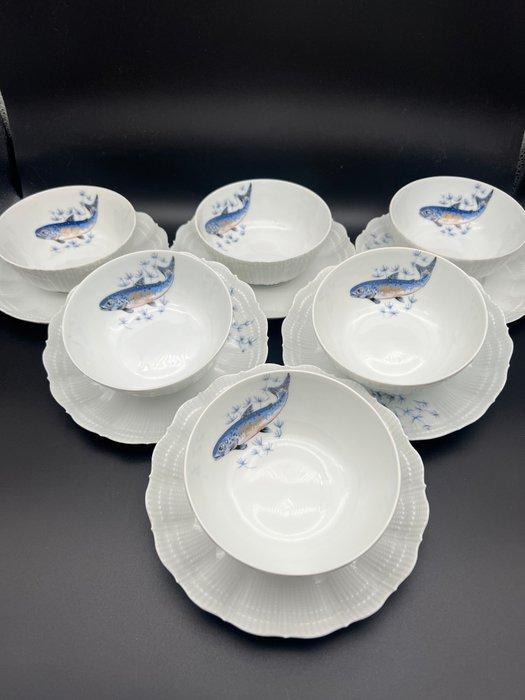 A. Giraud & Cie, Limoges - Kop en schotel - Porselein, Antiek en Kunst, Antiek | Meubels | Tafels