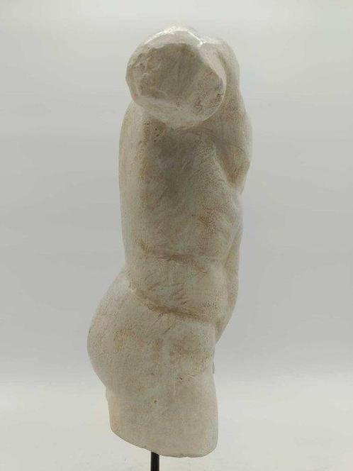 sculptuur, Torso romano senza testa - 45 cm - marmerstof, Antiek en Kunst, Curiosa en Brocante
