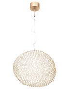 ACTIE: Ronde gouden hanglamp met 450 ingebouwde LED FOIR, Huis en Inrichting, Lampen | Hanglampen, Nieuw, Verzenden