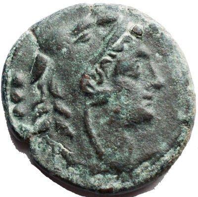 Apulia, Luceria Quadrunx r/ Quiver, club and bow, Postzegels en Munten, Munten | Europa | Niet-Euromunten