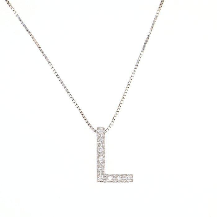 Zonder Minimumprijs - Halsketting - 18 karaat Witgoud, Sieraden, Tassen en Uiterlijk, Kettingen