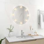 vidaXL Wandspiegel met LED-lampen rond glas, Verzenden, Nieuw