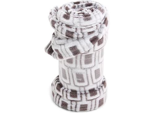 Norländer Hoek Plaid Deluxe - Grijs, Huis en Inrichting, Woonaccessoires | Plaids en Woondekens, Nieuw, Verzenden