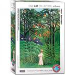 Woman in an Exotic Forest - Henri Rousseau Puzzel (1000, Hobby en Vrije tijd, Denksport en Puzzels, Verzenden, Nieuw
