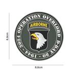 Embleem 3D PVC D-Day 80 jaar 101st Airborne #13063, Nieuw, Verzenden