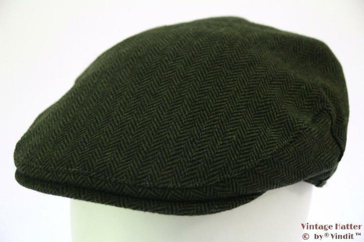 flatcap Platte pet Hawkins vissengraat groen 57, 58, 59, 60, Kleding | Heren, Hoeden en Petten, Pet, Nieuw, Ophalen of Verzenden