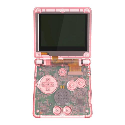 Gameboy Advance SP pink transparent, Spelcomputers en Games, Spelcomputers | Nintendo Game Boy, Verzenden