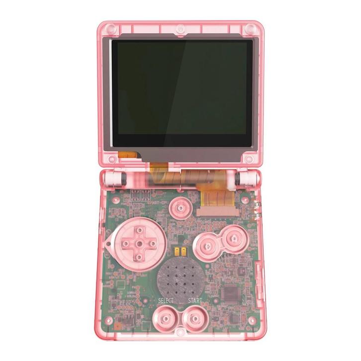 Gameboy Advance SP pink transparent, Spelcomputers en Games, Spelcomputers | Nintendo Game Boy, Verzenden