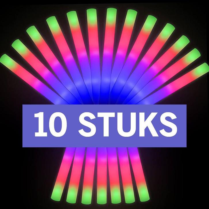 Foamsticks | Lichtstaven 10 Stuks, Hobby en Vrije tijd, Feestartikelen | Verhuur, Geboorte of Huwelijk, Nieuw