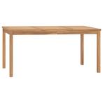 vidaXL Tuintafel 160x80x77 cm massief teakhout, Verzenden, Nieuw, Teakhout