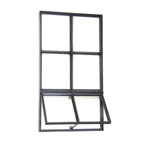 Zwart stalen raam openslaand dubbel glas B55 x H100 cm, Doe-het-zelf en Verbouw, Glas en Ramen, Ophalen of Verzenden