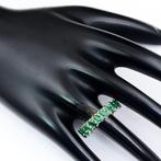 Ring - 14 karaat Geel goud - 3.92ct. tw. Smaragd, Nieuw