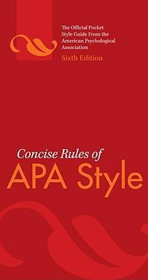 Concise Rules Of Apa Style 9781433805608, Boeken, Wetenschap, Zo goed als nieuw, Verzenden