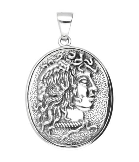 Zilveren Medusa amulet kettinghanger, Sieraden, Tassen en Uiterlijk, Kettinghangers, Verzenden