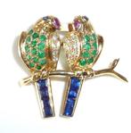 Hanger - 18 karaat Geel goud - 0.95ct. tw. Diamant