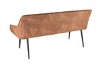Design bank TURIN 160cm bruin zwart metalen poten met, Ophalen of Verzenden, Nieuw