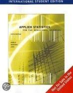 Applied Statistics for the Behavioral Sciences 9780495808855, Boeken, Zo goed als nieuw