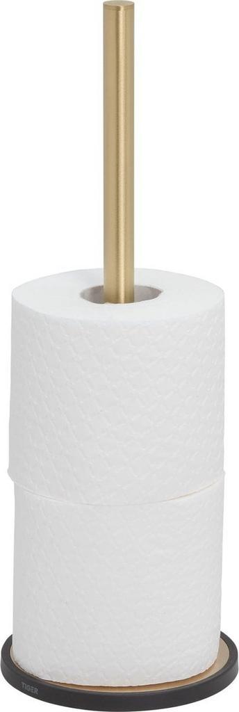 Tiger Tune - Reserverolhouder vrijstaand - 3 rollen - Goud, Huis en Inrichting, Badkamer | Badtextiel en Accessoires, Zo goed als nieuw
