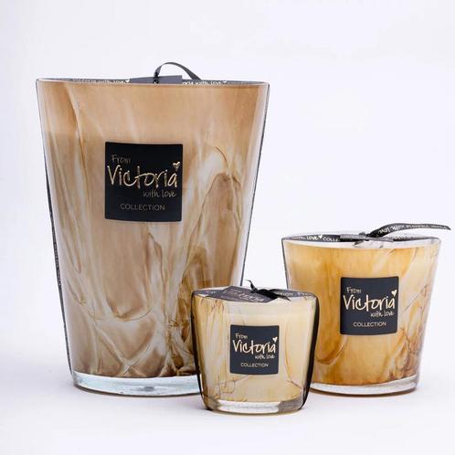 Victoria with love - Marble bruin, Huis en Inrichting, Woonaccessoires | Kandelaars en Kaarsen, Ophalen of Verzenden