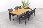 VDG Utah/Alaska tuinset - teak/aluminium - antraciet, Verzenden, Nieuw, Hout, Tuinset
