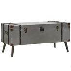vidaXL Salontafel 102x51x47,5 cm MDF en aluminium, Huis en Inrichting, Overige materialen, 100 tot 150 cm, Verzenden, Nieuw