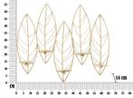 WAND KANDELAAR BLAD CM 66X14X56, Ophalen of Verzenden, Nieuw