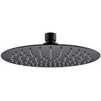 Wiesbaden 304 Hoofddouche - Rond - 25cm - Mat Zwart, Doe-het-zelf en Verbouw, Sanitair, Ophalen of Verzenden, Nieuw, Rvs