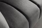 Sofa NOBLESSE 165cm 2-seater velvet grey - 45050, Huis en Inrichting, Banken | Bankstellen, Ophalen of Verzenden, Nieuw