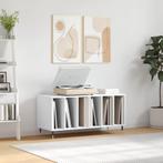 vidaXL Platenkast 100x38x48 cm bewerkt hout wit, Verzenden, Nieuw