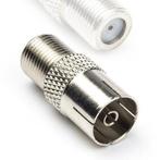 F connector - coax (IEC) adapter - Nedis, Verzenden, Nieuw
