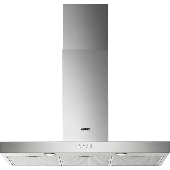 Zanussi Schouwafzuigkap 90cm RVS ZHB92670XA - Superkeukens, Witgoed en Apparatuur, Afzuigkappen, Nieuw, Ophalen of Verzenden