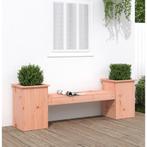 vidaXL Bankje met plantenbakken 184,5x39,5x56,5 cm, Tuin en Terras, Tuinbanken, Verzenden, Nieuw